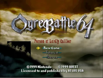 Ogre Battle 64 - Person of Lordly Caliber (USA) (Rev 1) screen shot title